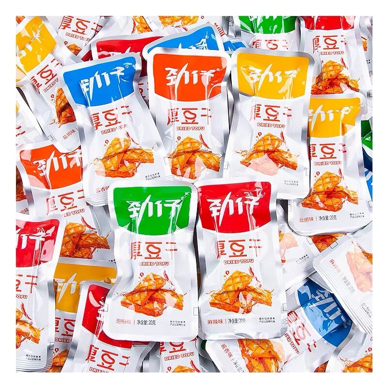 厚豆干20克/包香辣麻辣酱香泡椒盐焗味即食香干豆腐干零食