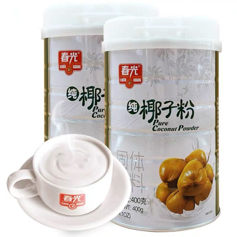 海南特产纯椰子粉400g罐无任何添加冲调纯椰子汁早餐代餐粉