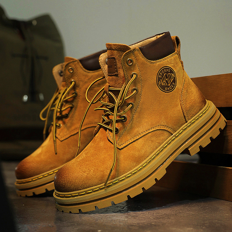 新款大码男鞋45冬季保暖46加绒高帮马丁靴47休闲48百搭49加宽加肥