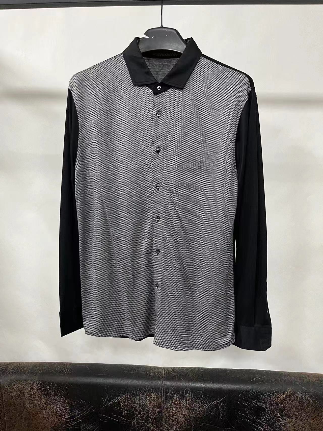 男装衬衫长袖男士