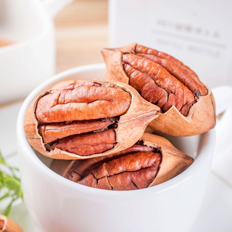 【年货特惠】新货碧根果奶油味长寿果坚果零食500g袋装罐装年货10g