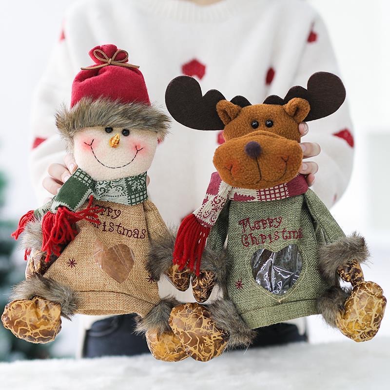 圣诞节苹果袋礼物袋儿童小礼品袋平安夜平安果包装圣诞老人装饰品