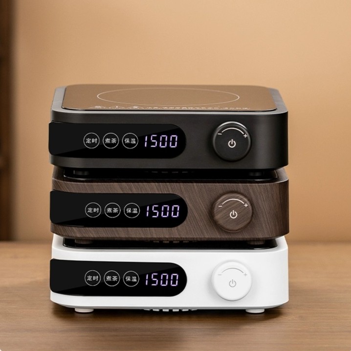 炉元素  煮茶套装 圣裔堂胡桃实木提梁壶煮茶泡茶家用1500瓦套装