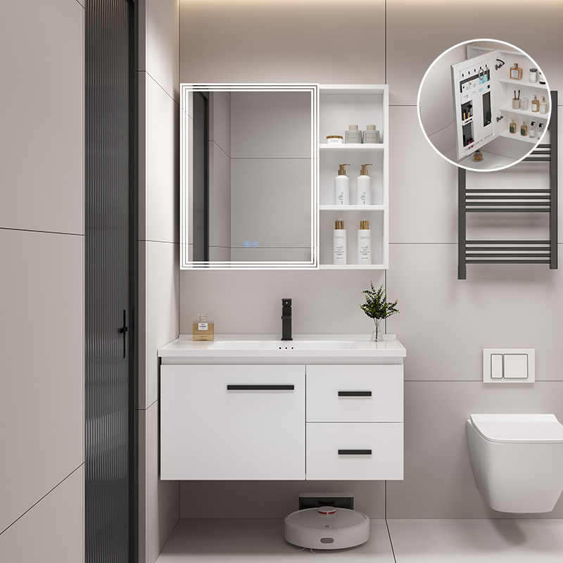 加厚蜂窝铝浴室柜陶瓷一体盆2023新款洗手盆柜组合卫浴柜洗脸盆