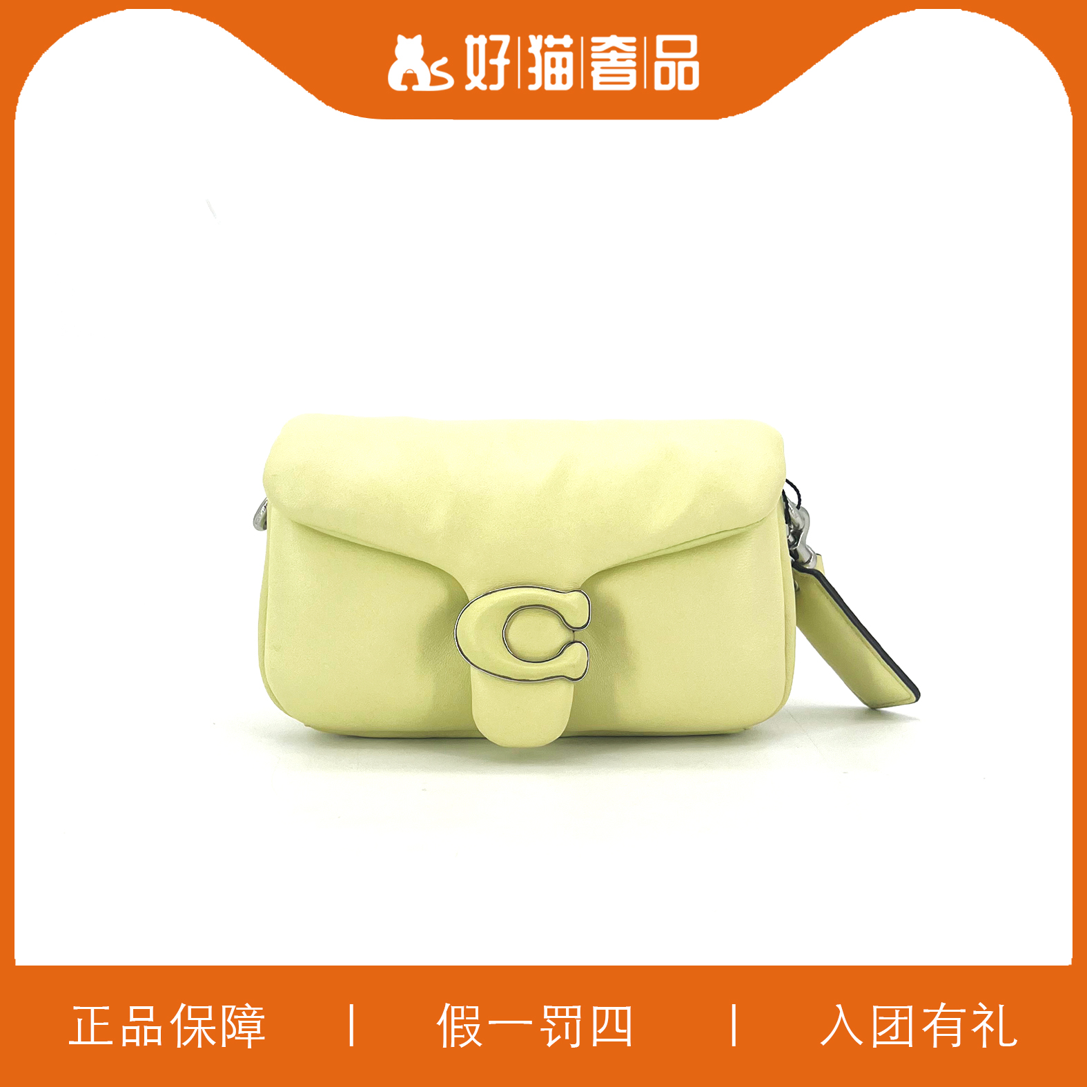 95新 COACH/蔻驰 蔻驰泡芙云朵包/X1301/18X10X6