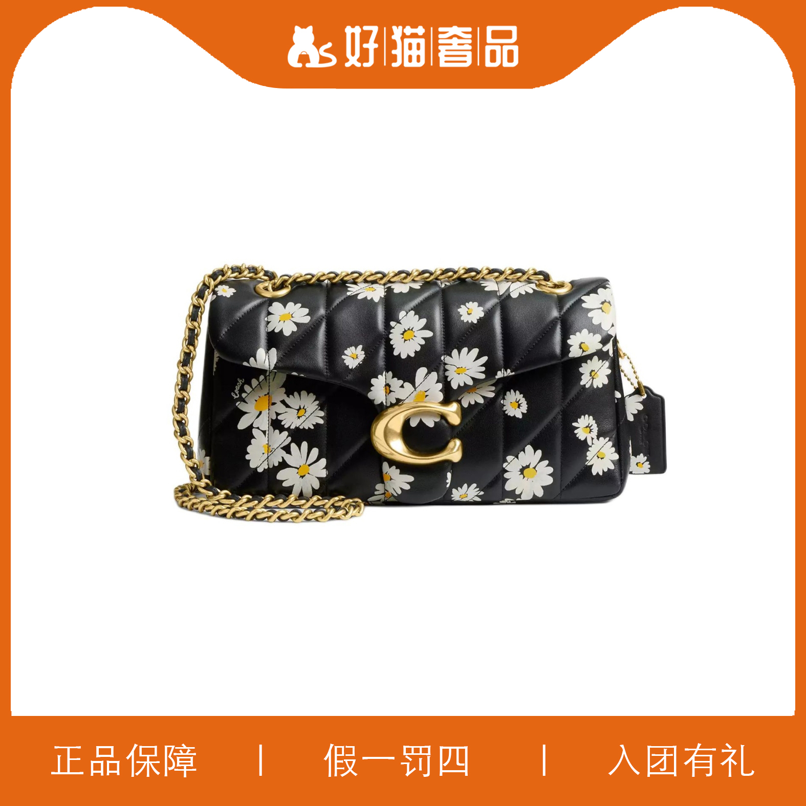全新未使用 COACH/蔻驰 蔻驰印花C扣/HM1328/26X14X8