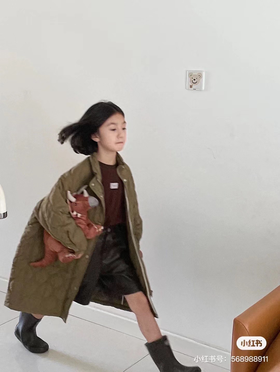 中长款不连帽休闲薄棉衣