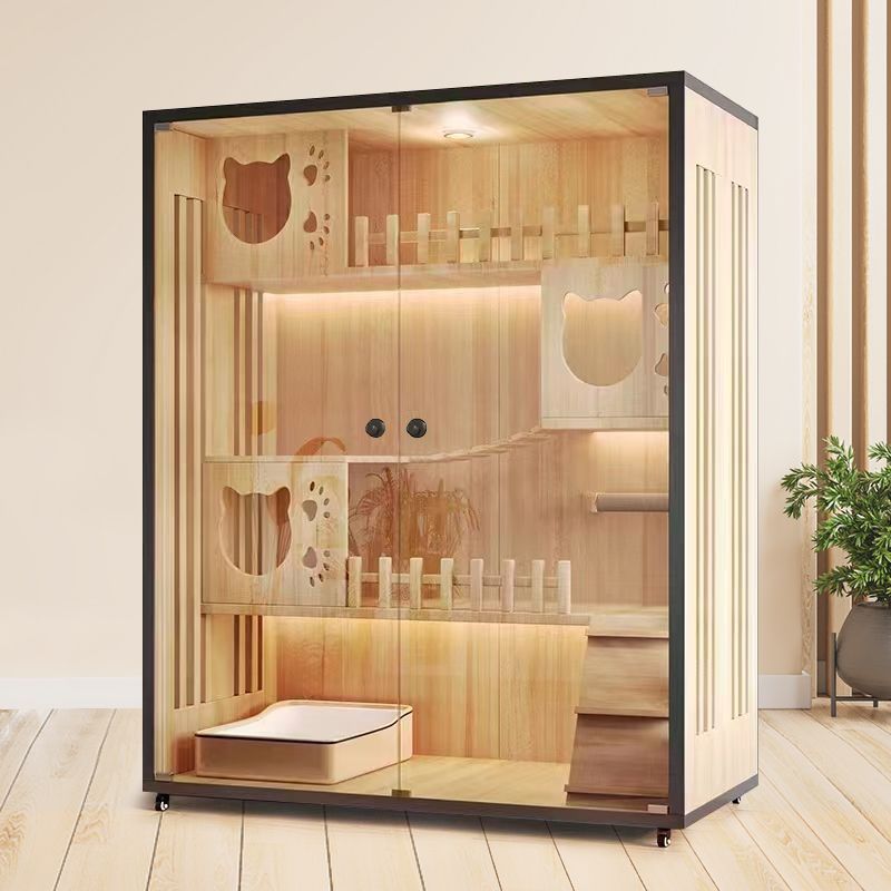 猫别墅实木猫笼子家用室内双层猫柜猫房宠物猫窝猫咪猫笼家用室内