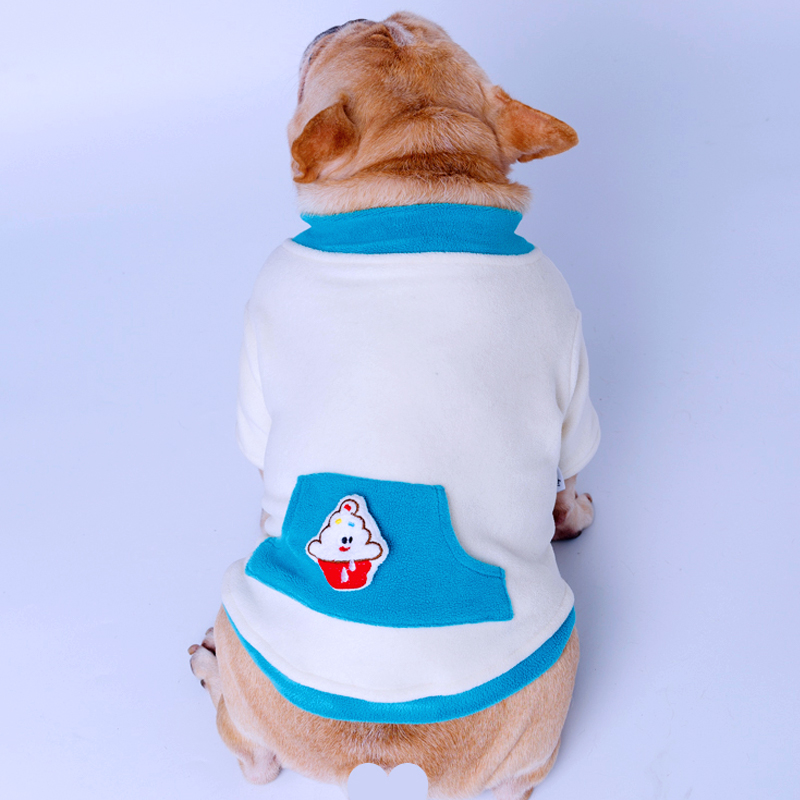 Tigerdog新款宠物衣服 狗狗秋冬装保加绒毛绒衫 法斗巴哥衣服胖狗