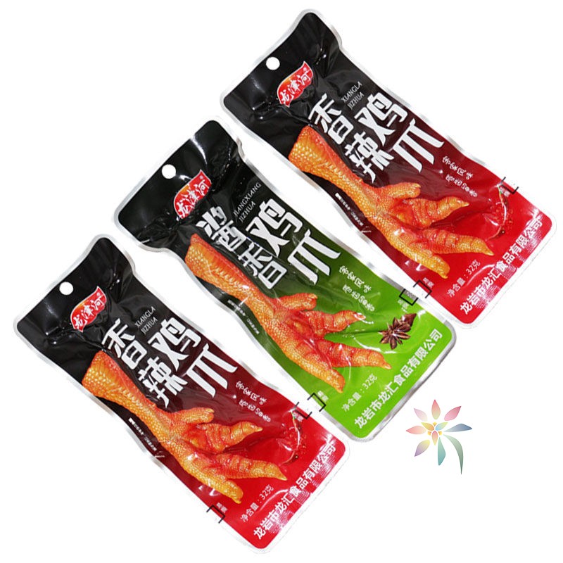 龙津河酱香鸡爪5-50包香辣凤爪福建龙岩特产卤泡鸡脚/0lb蔬菜组合