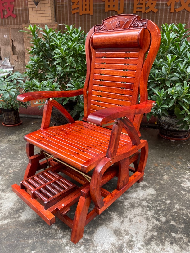 红木家具缅花摇椅休闲躺椅小家具网红实用家用摇摇椅客厅中式阳台
