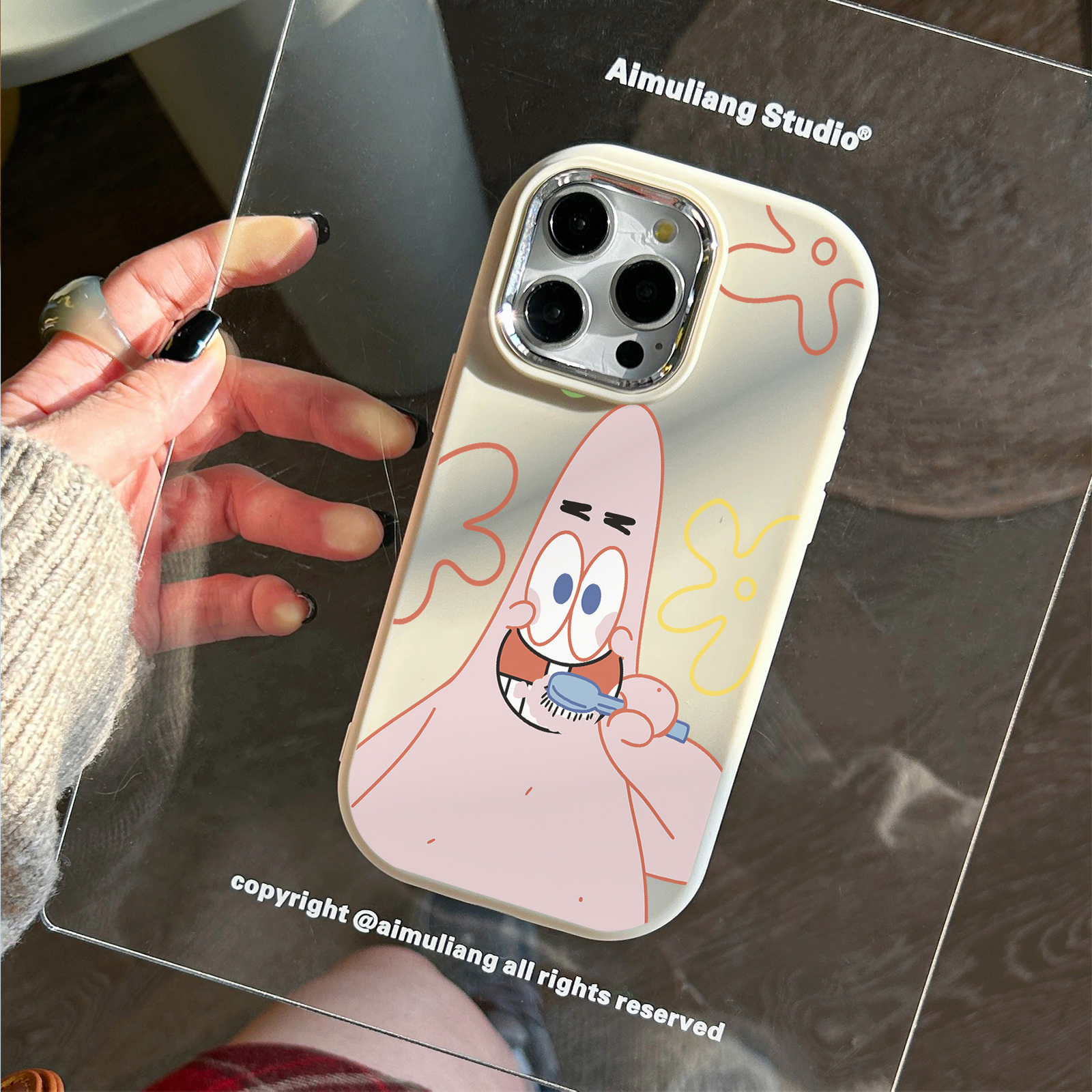 卡通派大星苹果15手机壳iPhone14promax新8/7plus软壳12/13/xr/11