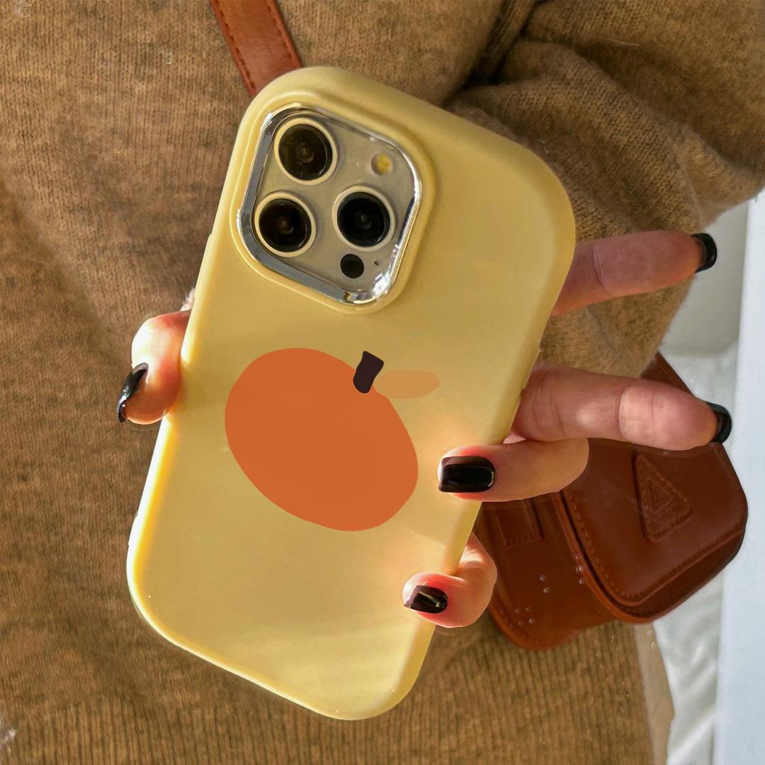 一个大橘苹果15手机壳iPhone14plus新13promax/12软7/8plus/11/xr