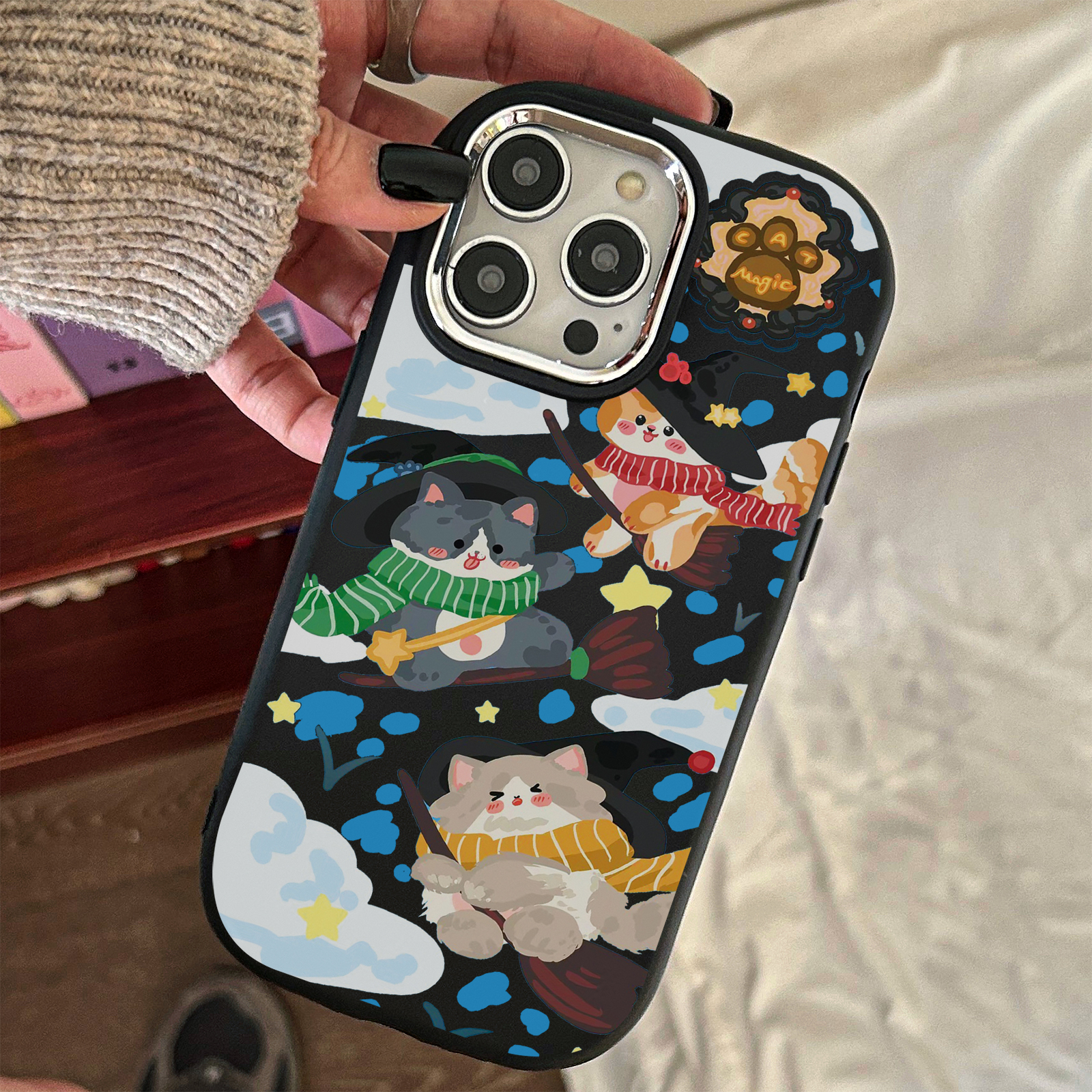 魔法扫帚狗苹果15promax手机壳iPhone14新8/7plus软壳12/13/xr/11