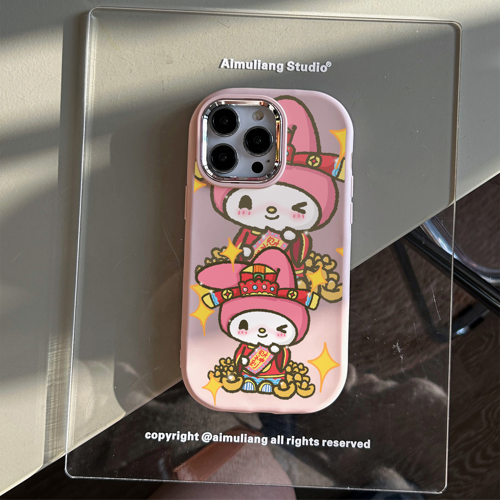 财神到美乐蒂苹果15promax手机壳iPhone14新8/7plus软12/13/xr/11