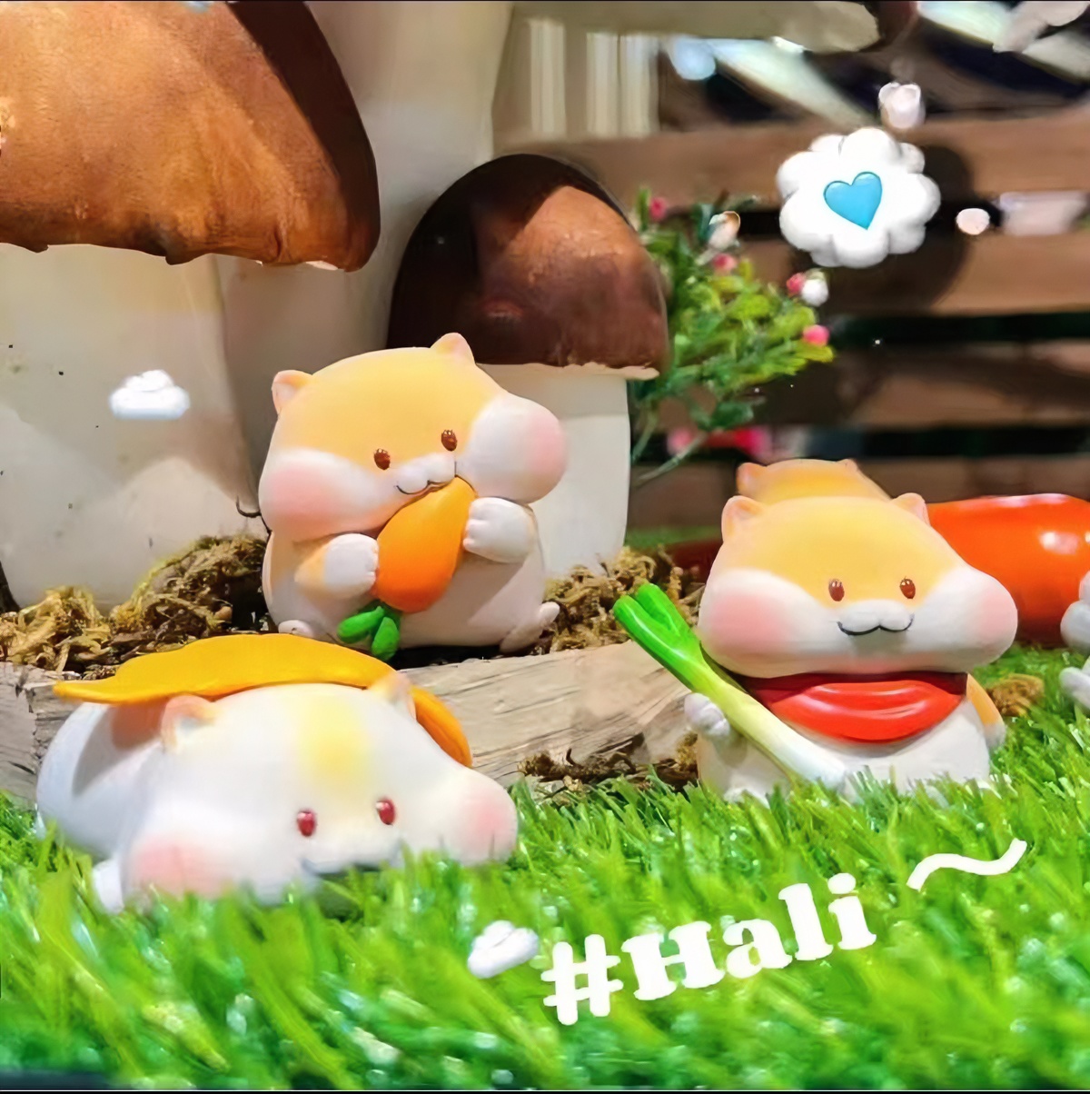 【拆盒】仓鼠Hali日常系列潮玩盲盒