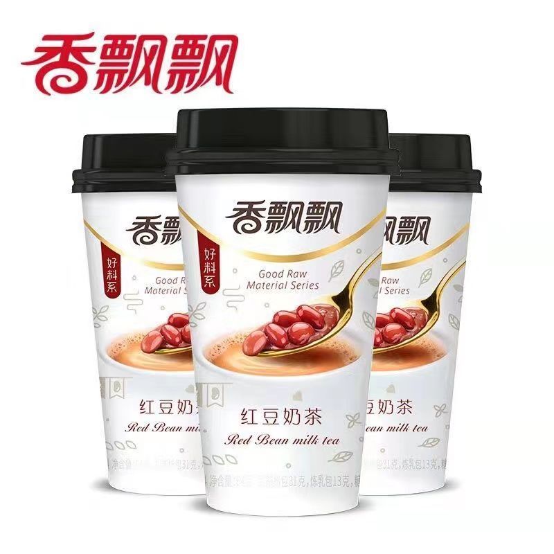 【新店冲量6杯】香/飘飘红豆奶茶64gx6杯好料系列冲泡冬季超值批发