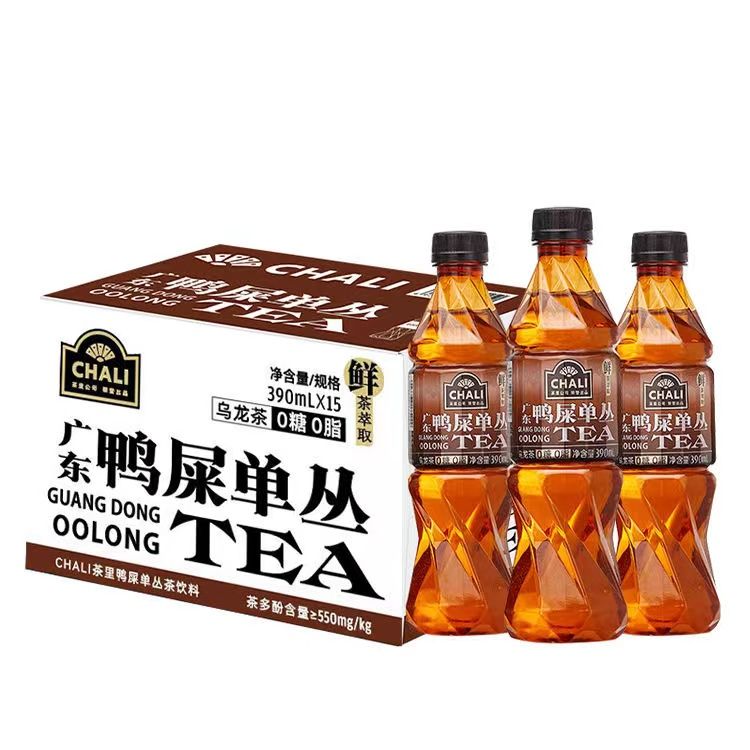 新货上市 茶里390ml×15瓶整箱蜜桃乌龙鸭屎果味风味饮料超值特价