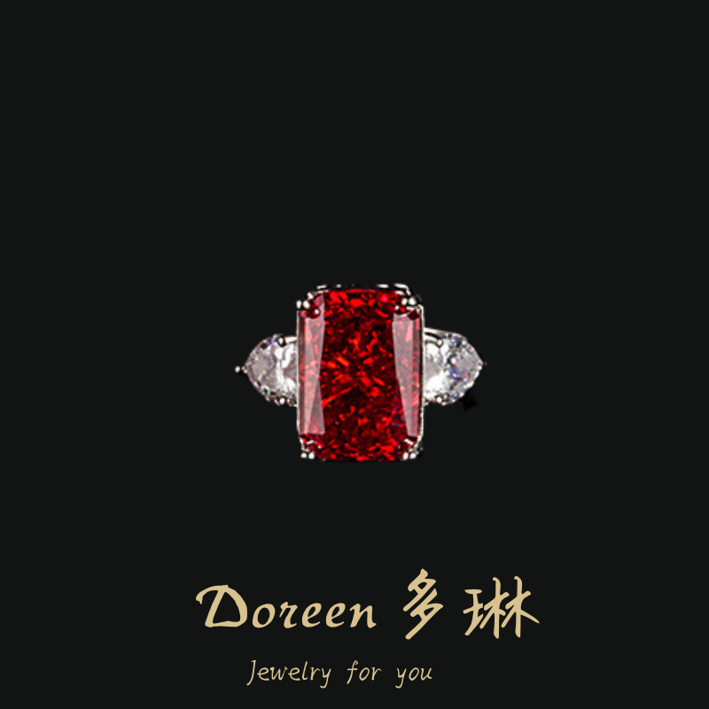 铜合金戒指 红色香水瓶戒指XS1089