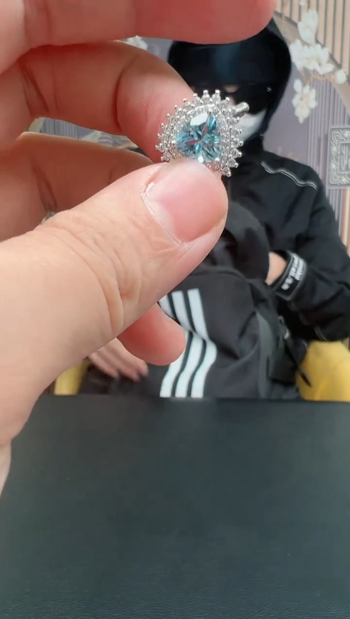 【闪购商品】托帕石戒指未镶嵌多样性发其一 爱心戒指