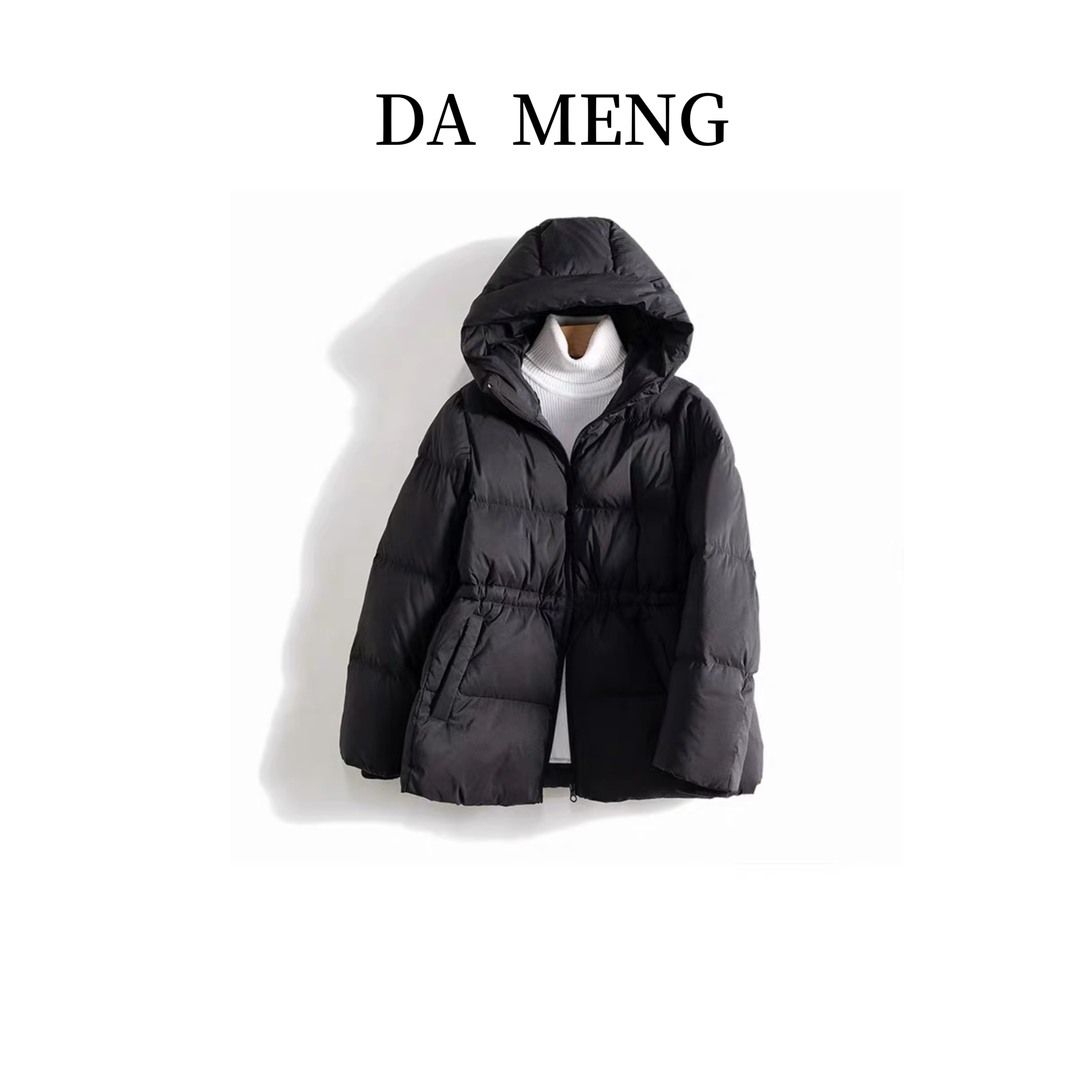 【小暖炉】白鹅绒中长款连帽保暖羽绒服