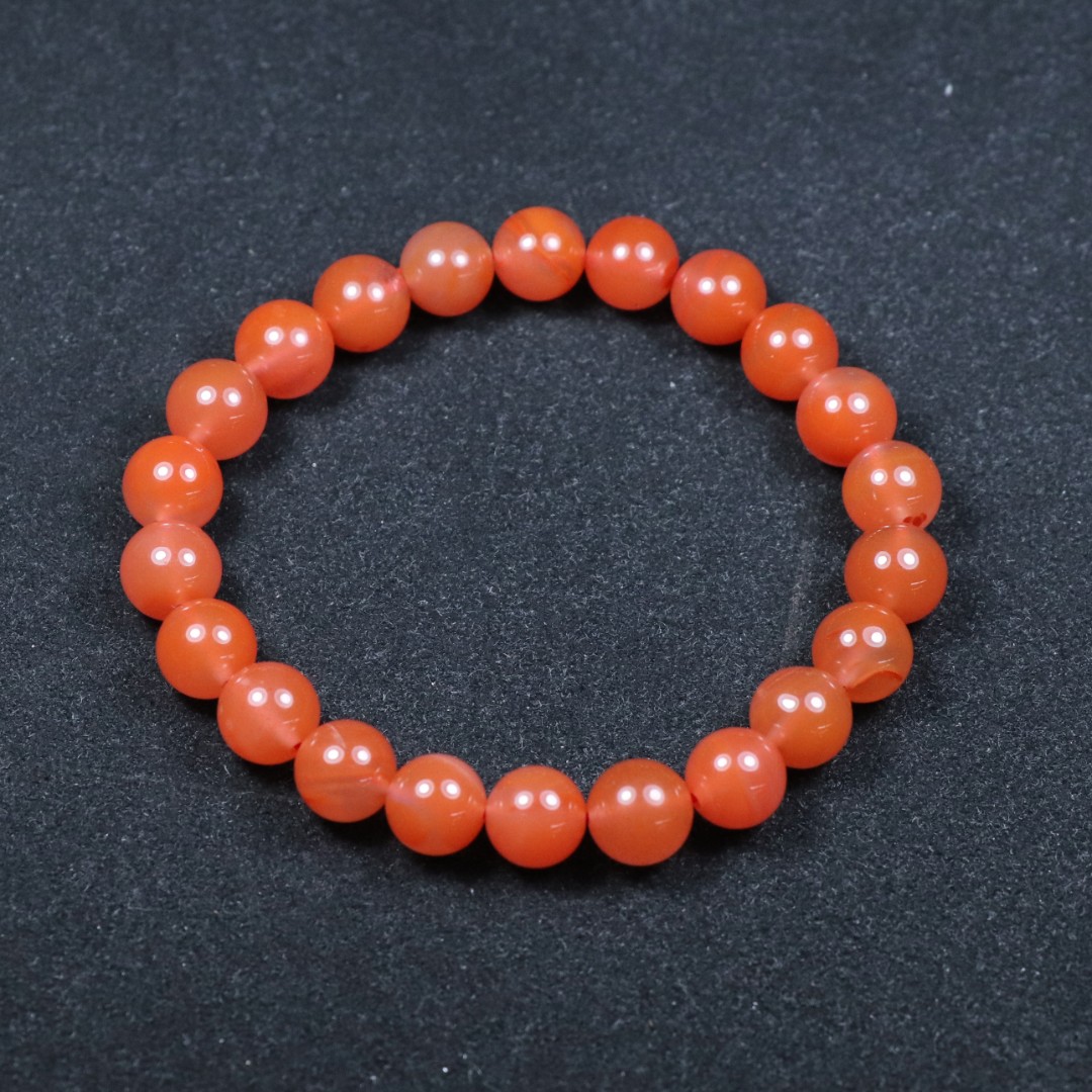 原矿无优化保山南红玛瑙杨柳单圈8mm