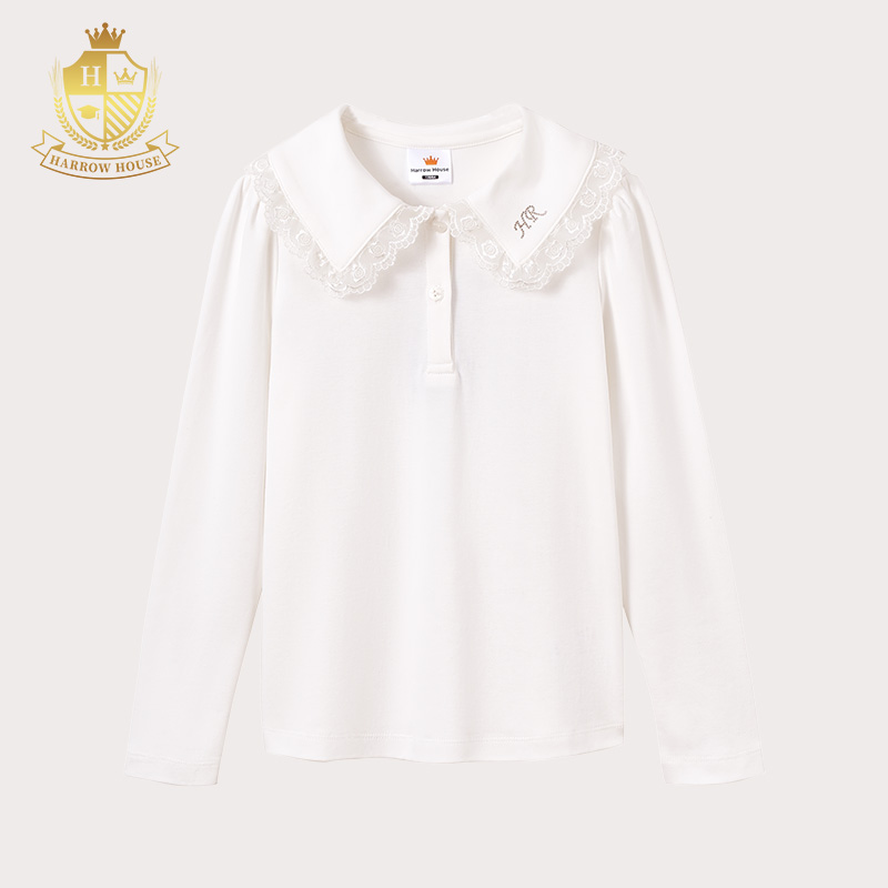 Harrow House女童长袖T恤儿童打底衫内搭秋装时尚百搭上衣洋气