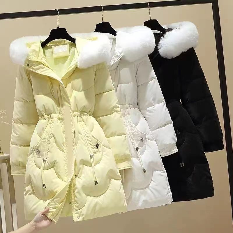 羽绒服女2023年新款冬季爆款韩版派克服加厚外套中长款羽绒服羽绒