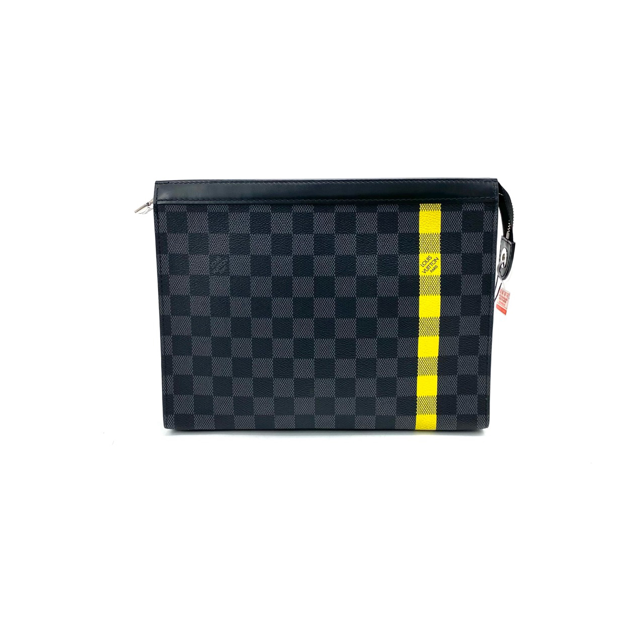 99新 LouisVuitton/路易威登 黑棋盘格洗漱手拿包尺寸27/21