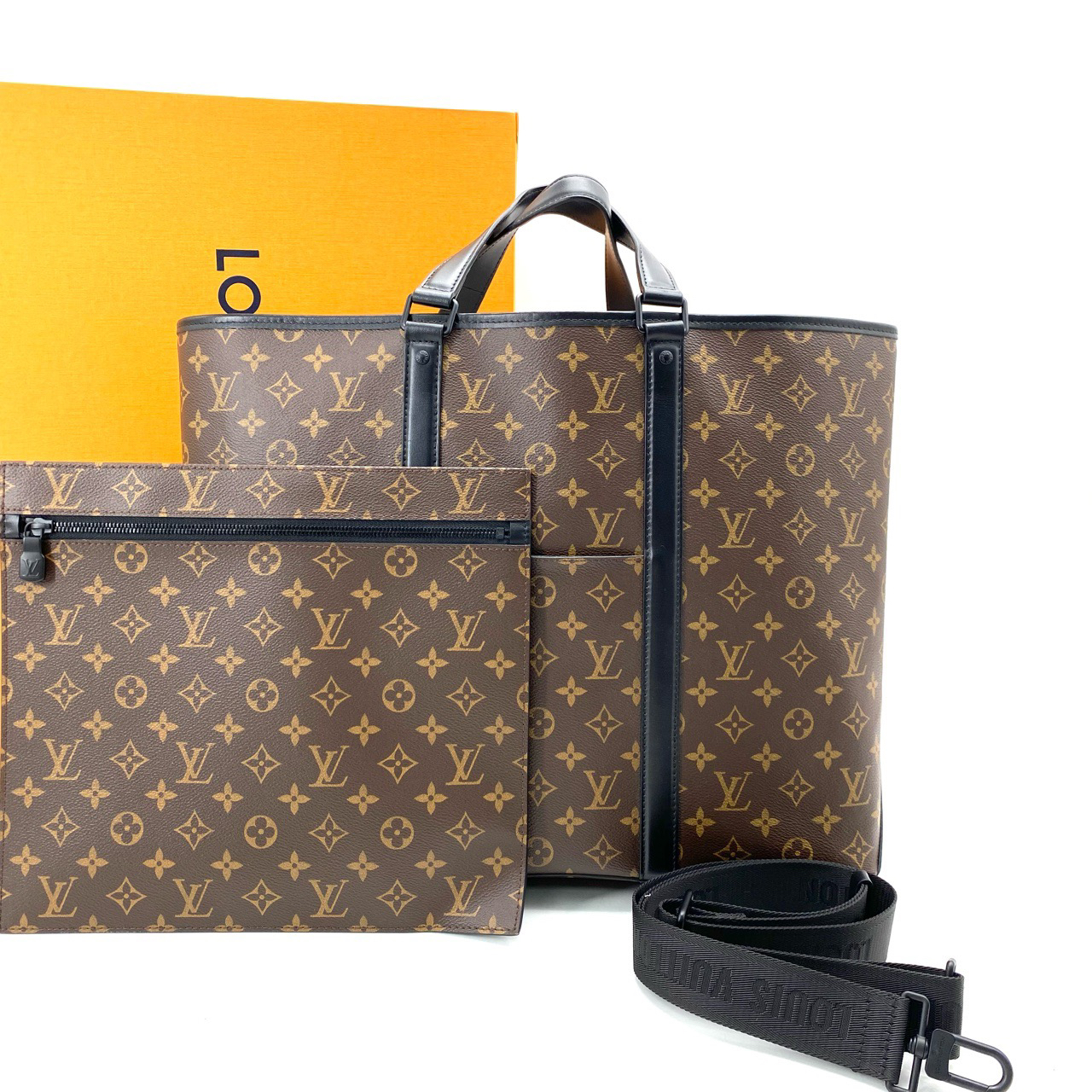 99新 LouisVuitton/路易威登 老花weekend大号托特包 尺寸43/35 