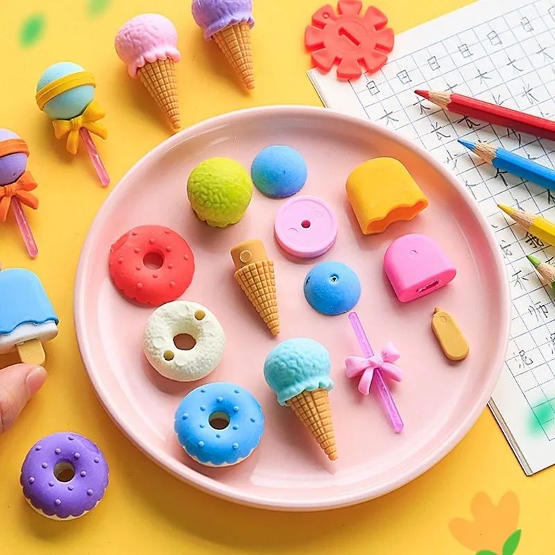 卡通橡皮擦开学季小学生创意奖励小礼品幼儿园小朋友分享礼物全班