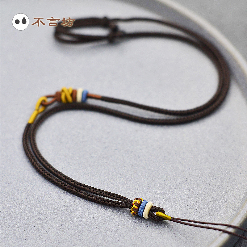 非金属布艺吊坠 吊坠挂绳吊坠编绳唐卡吊坠女挂件绳子手编项链绳