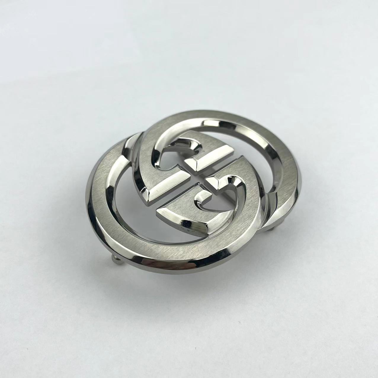 【皮带扣】3.8宽时尚男士高档纯钢材质内穿休闲百搭平滑扣挂扣双G扣