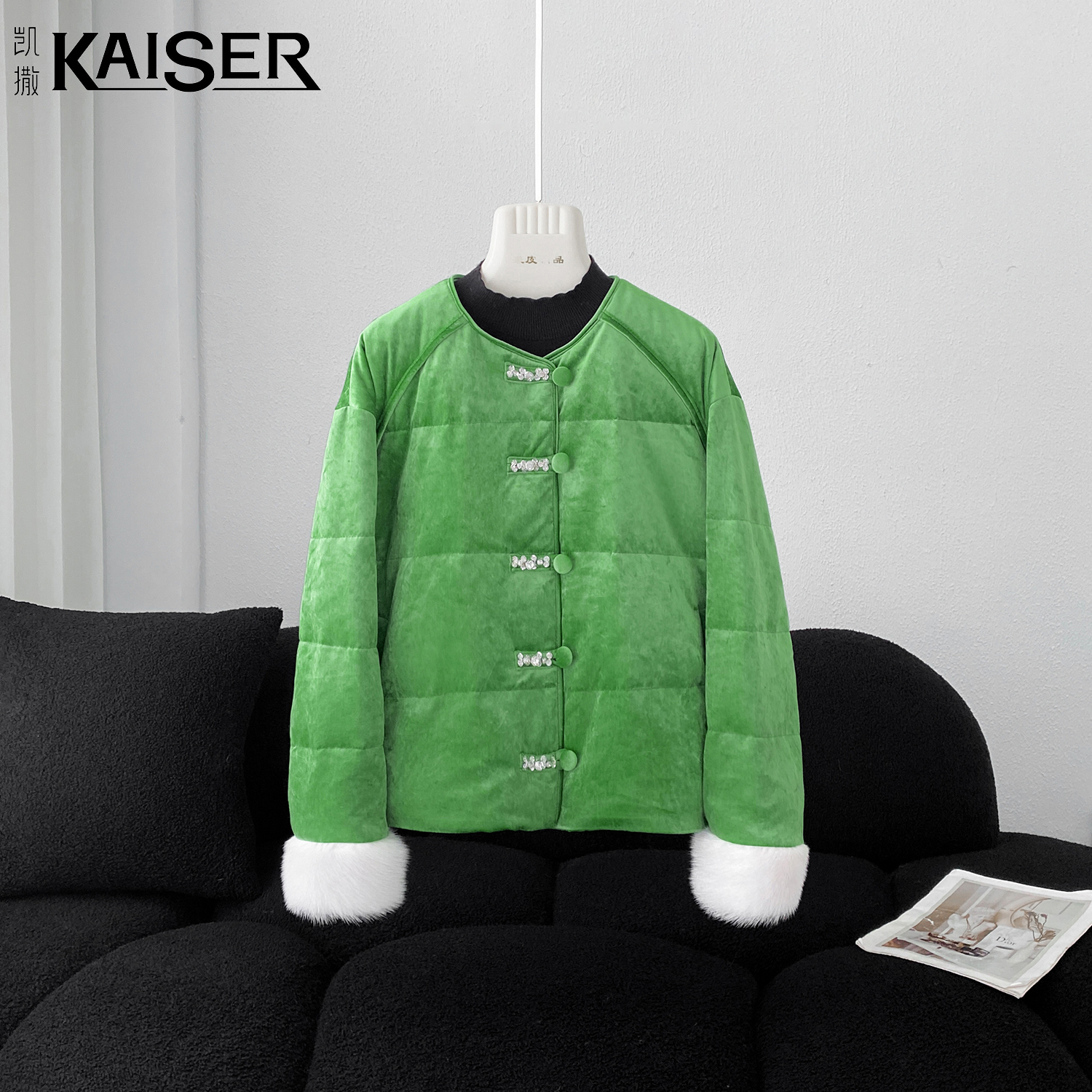 KAISER/凯撒4Y2358冬季新款国风潮流时尚显气质鹅绒羽绒服外套
