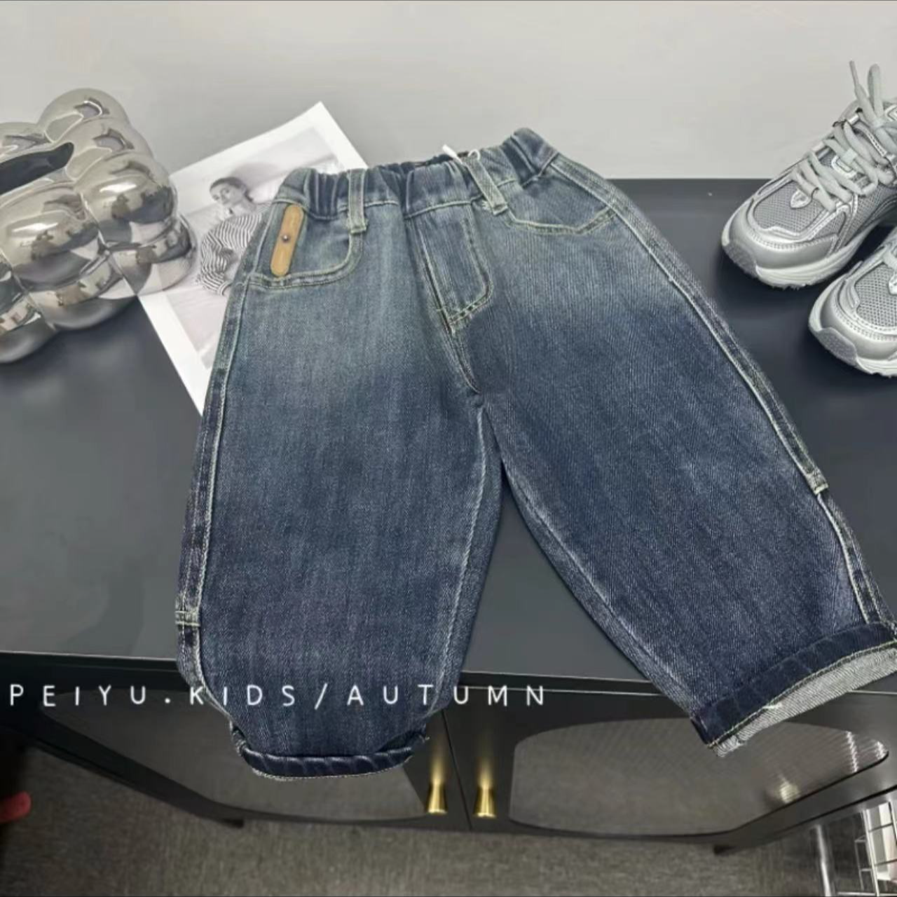 A120-渐变色水洗牛仔裤