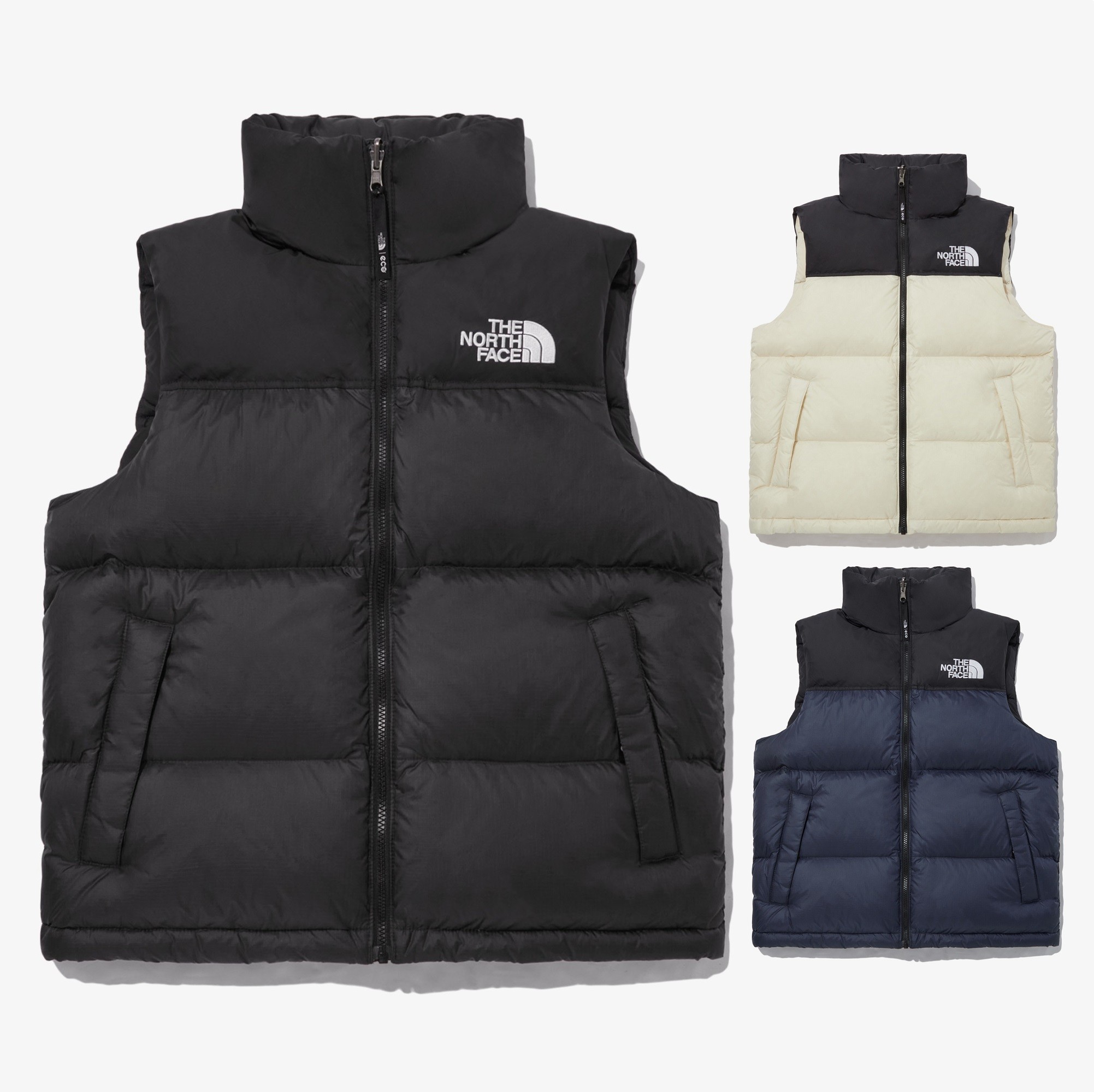 THENORTHFACE/北面 23新1996 NUPTSE隐藏帽鹅绒马甲背心 男女同款