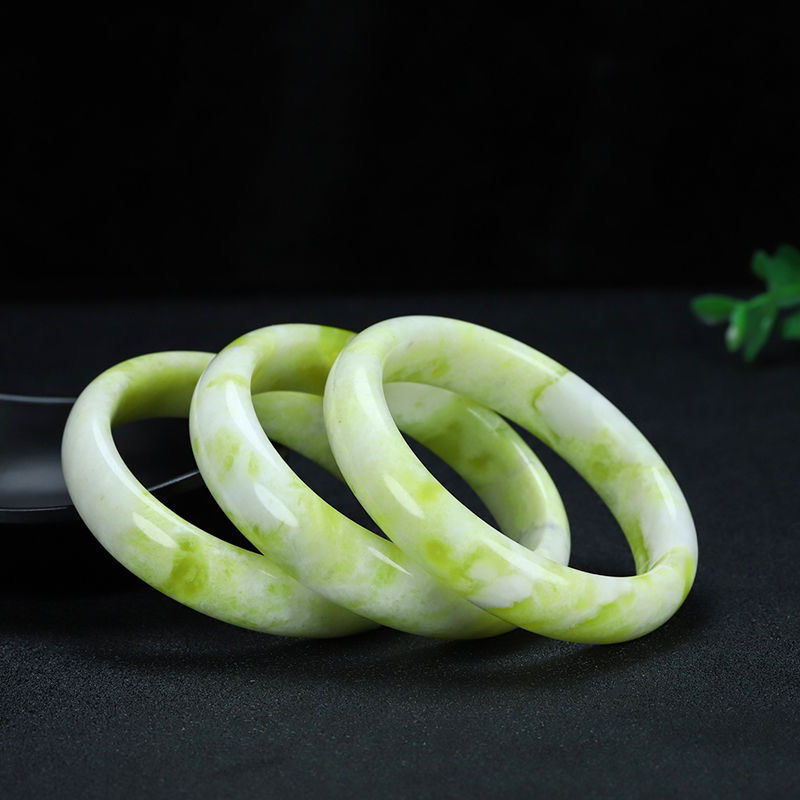 玉石 青提奶盖精美手镯 LTYZ+QCS-YSY-1B