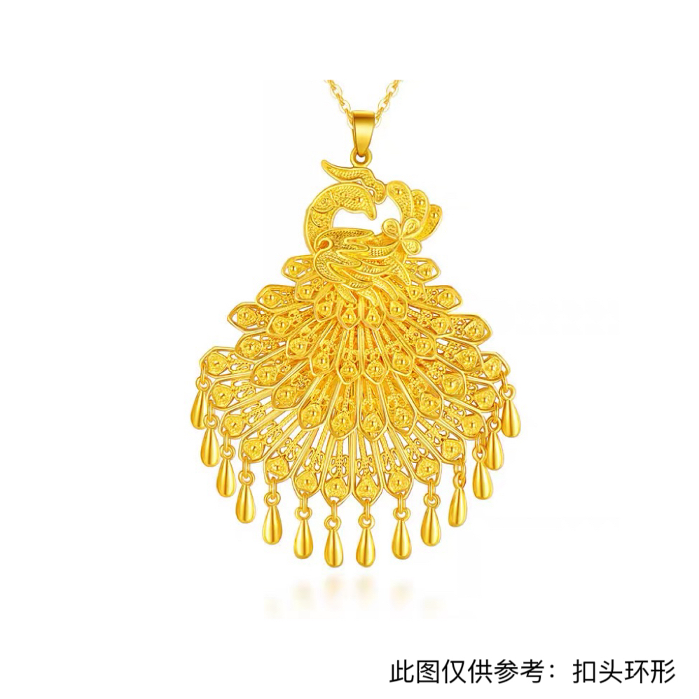 吊坠足银 【灵灵专属】优雅凤凰来仪吊坠