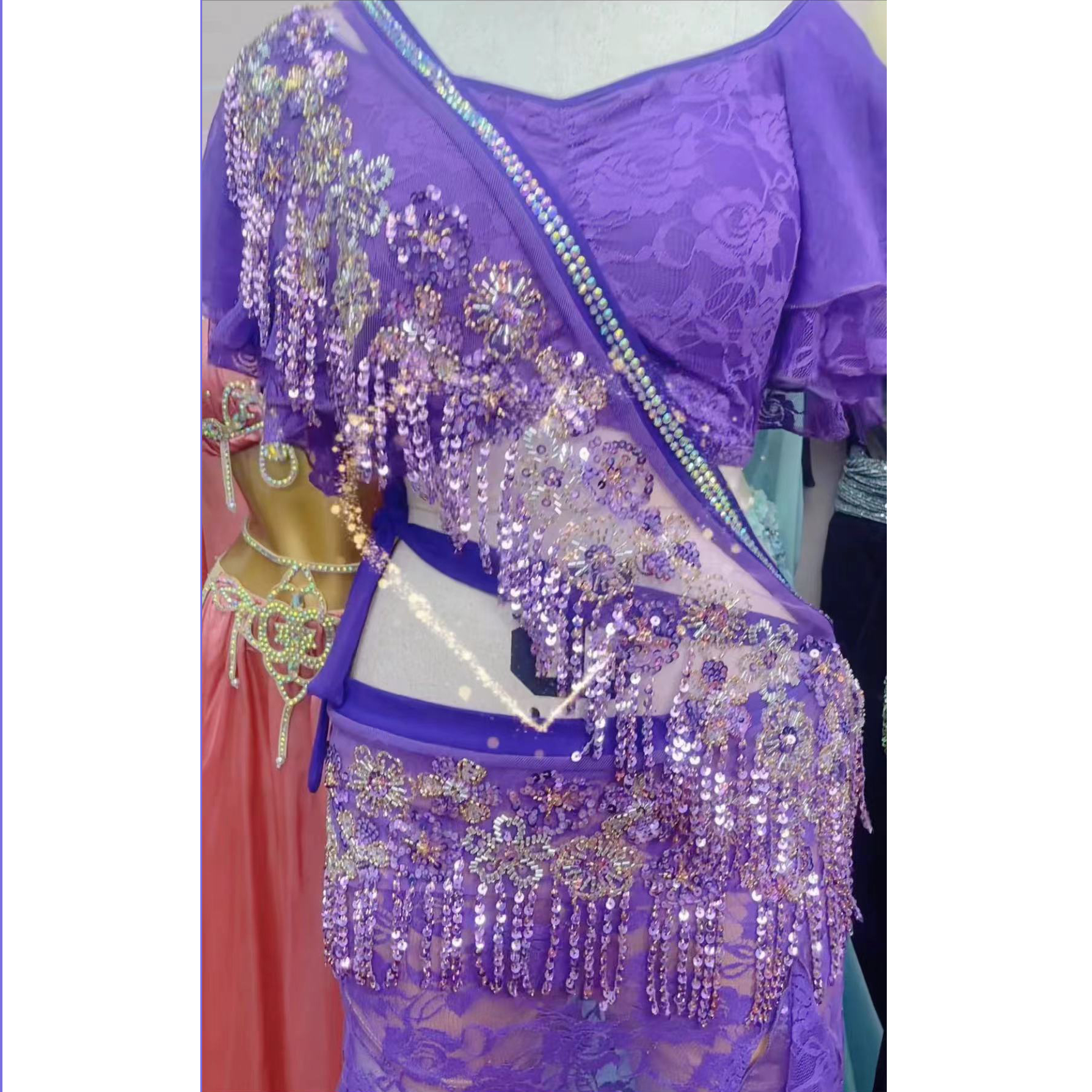 舞姿翼新款肚皮舞臀巾腰链YL209