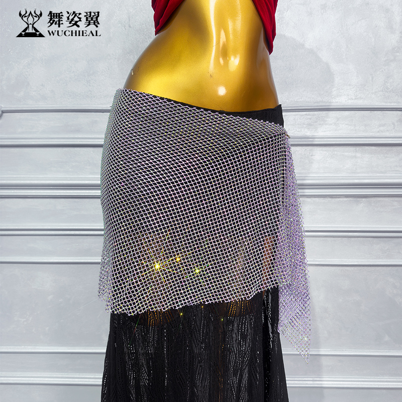 舞姿翼新款肚皮舞时尚百搭钻网臀巾腰链女士YL199