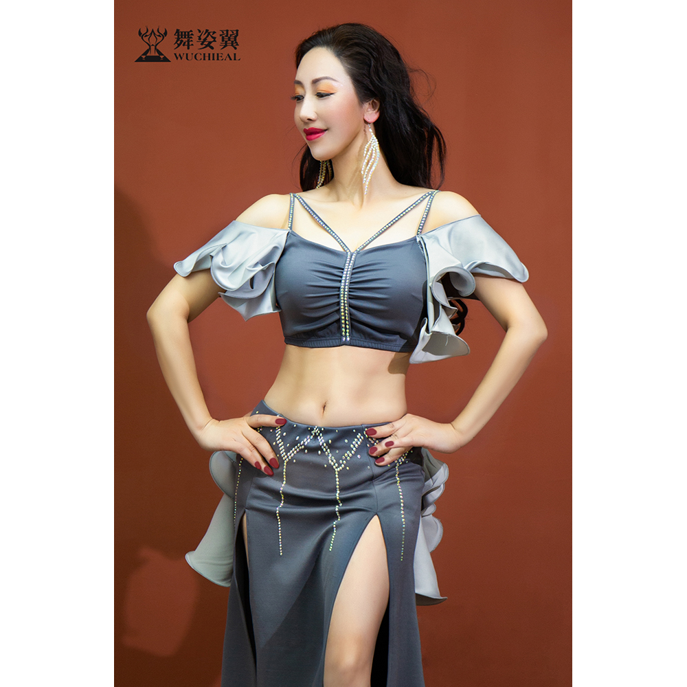 WZY019舞姿翼新款灰色表演服套装