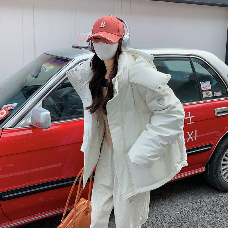 羽绒服2024新款保暖大码外套棉衣女短款年冬季宽松加厚面包服小个