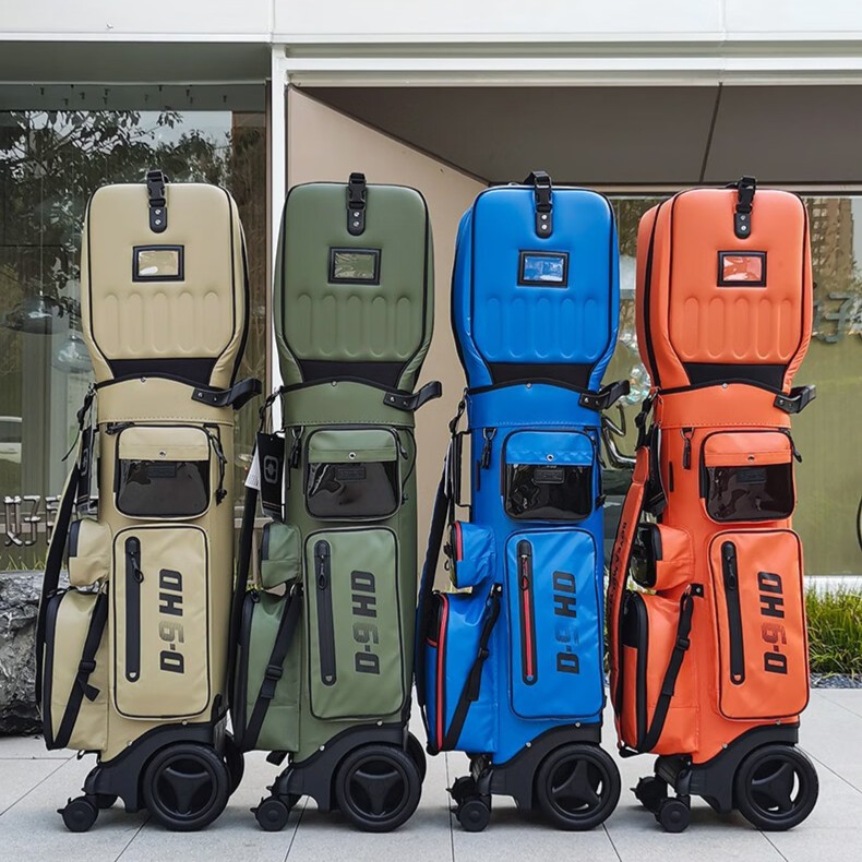 boyea高尔夫球包硬壳航空包轻便多功能球杆包超大轮子皮膜防水料