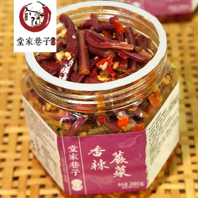 湖南特产堂家巷子香辣脆嫩蕨菜280g/罐