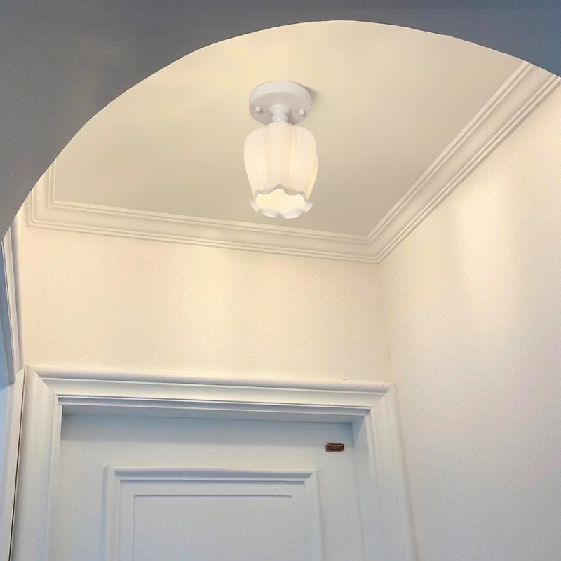 大观园过道灯走廊灯奶油风吸顶灯入户玄关灯现代简约阳台灯具Z115