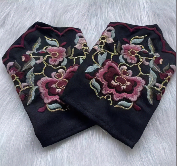 娜娜推荐款【民族风时尚百搭经典女士重工刺绣护手套】