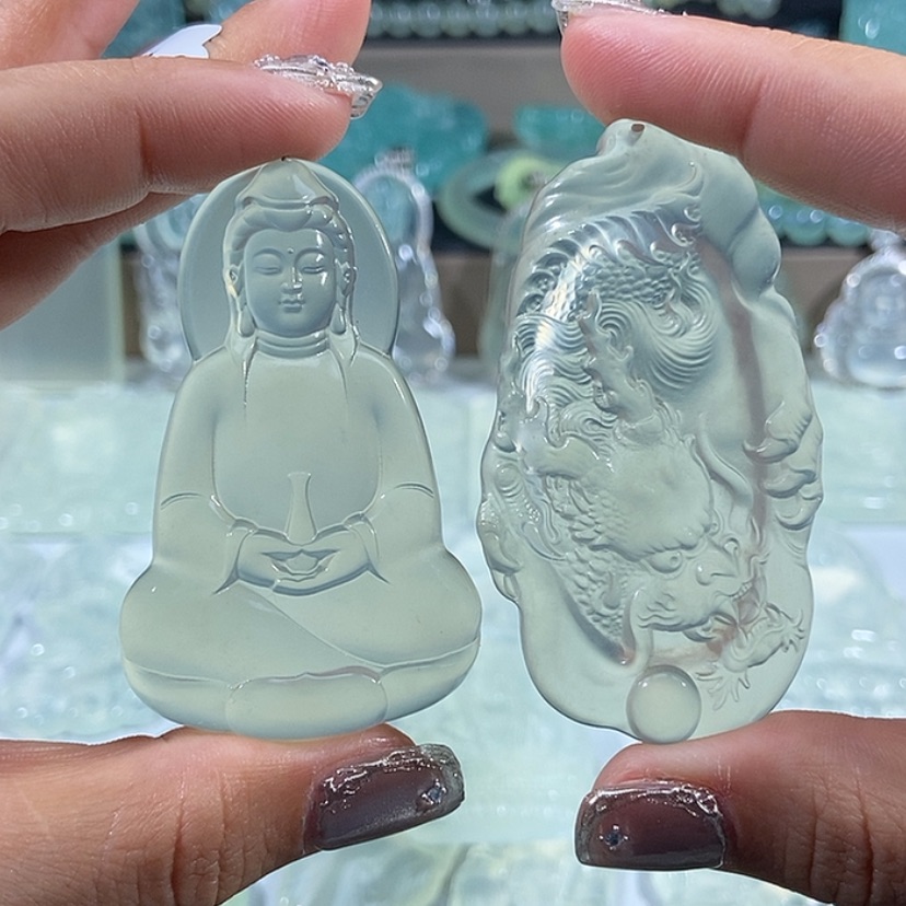 【闪购商品】定制岫玉吊坠未镶嵌混**王