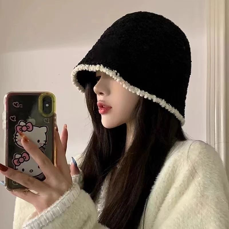 帽子一体假发女长发时尚自然仿真发网红长卷发贝雷帽全头套秋冬款