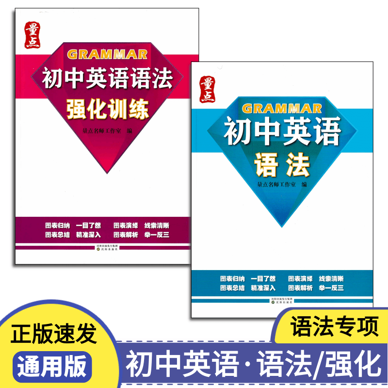 量点初中英语语法专项训练中学英语语法强化训练习题教辅
