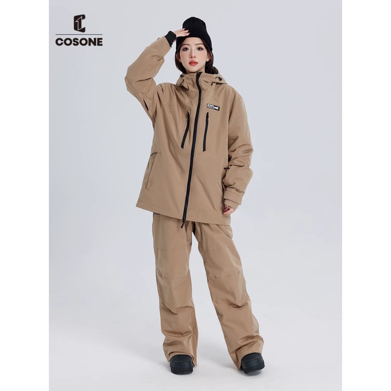 【直播】【单双板】男女滑雪服防风防水加厚耐寒保暖冬季滑雪衣套装